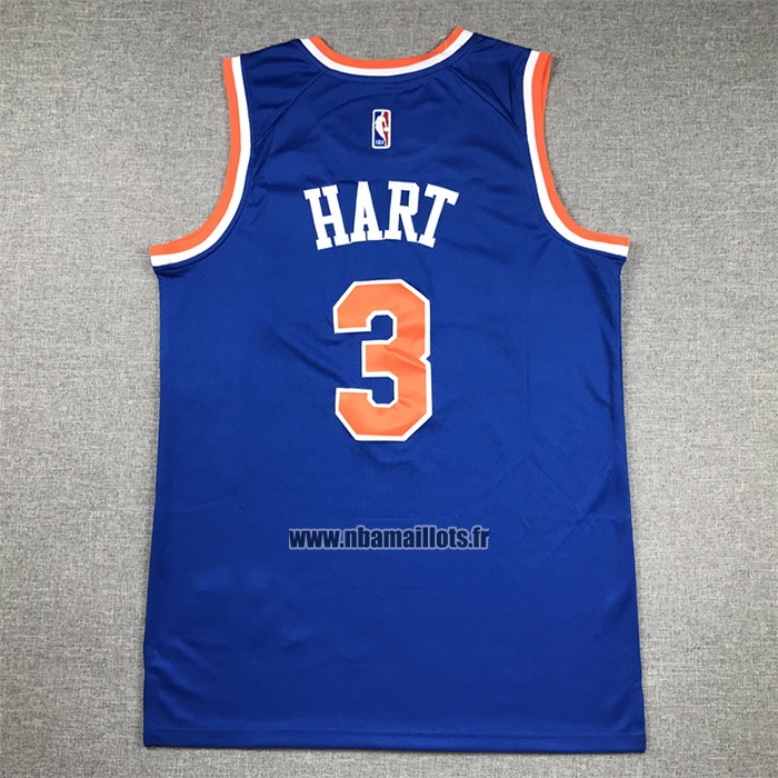 Maillot New York Knicks Josh Hart NO 3 Icon Bleu